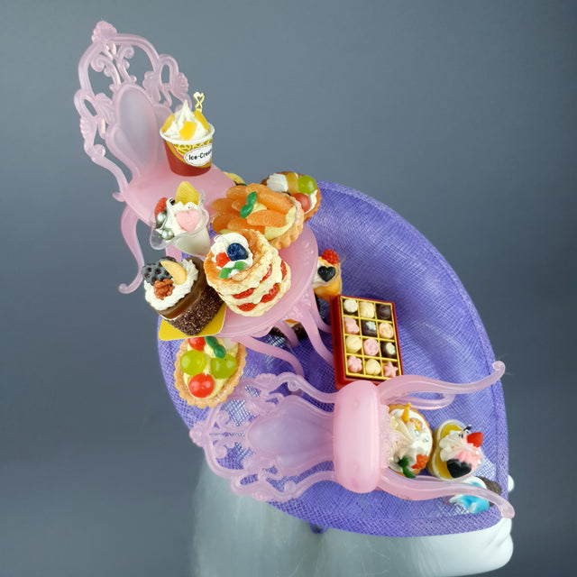 "Frivolité" Marie Antoinette Inspired Cake Party Fascinator Hat