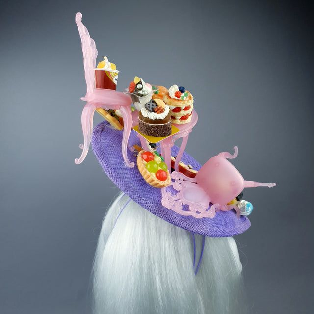 "Frivolité" Marie Antoinette Inspired Cake Party Fascinator Hat