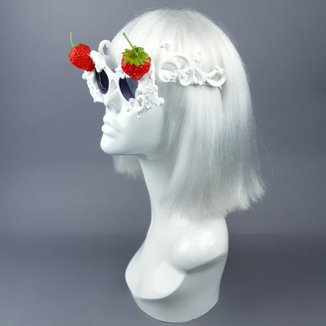 "Sahne" Strawberries & Cream Filigree Sunglasses