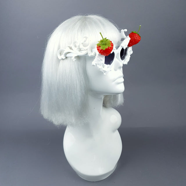 "Sahne" Strawberries & Cream Filigree Sunglasses