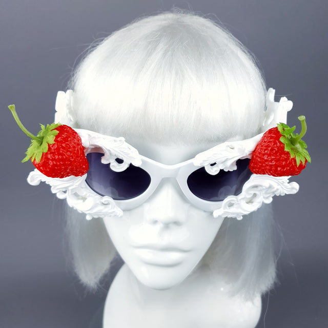 "Sahne" Strawberries & Cream Filigree Sunglasses