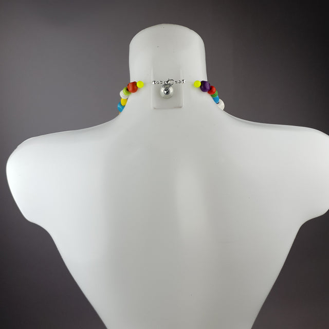"Amica" Colourful Dollies Head Statement Necklace