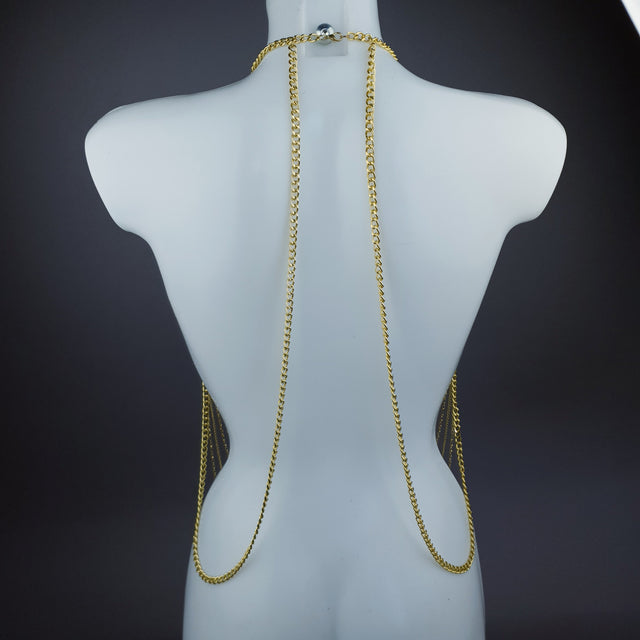"Ianira" Gold Filigree & Pearl Body Jewellery