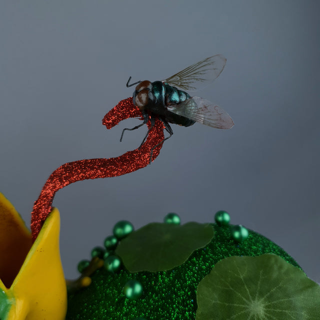 "Prince Charming" Frog & Fly Fascinator Hat