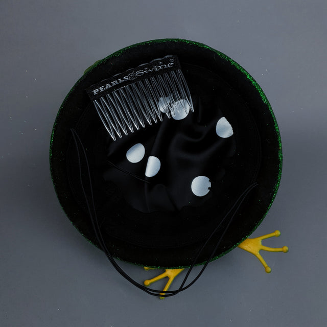 "Prince Charming" Frog & Fly Fascinator Hat