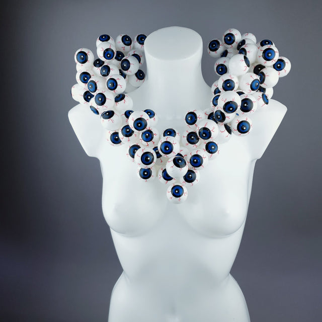 "All Eyes On You" Huge Eyeball Statement Necklace