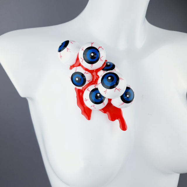 Bleeding Cluster of Eyeballs Brooch No. 1