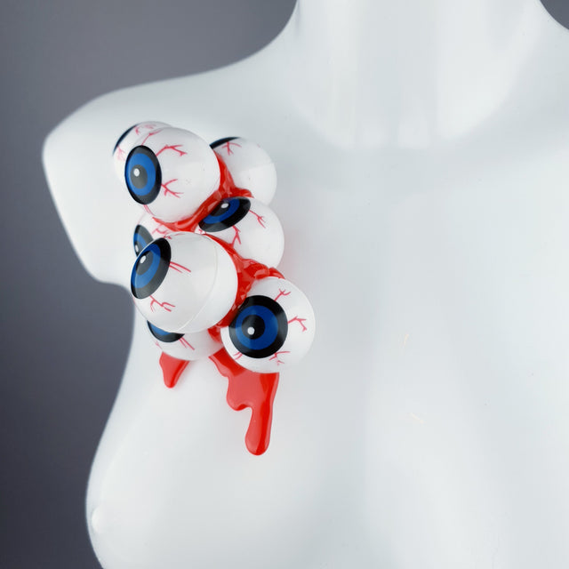 Bleeding Cluster of Eyeballs Brooch No. 1