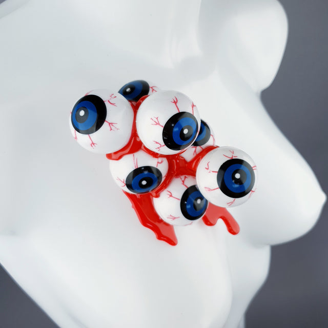 Bleeding Cluster of Eyeballs Brooch No. 1