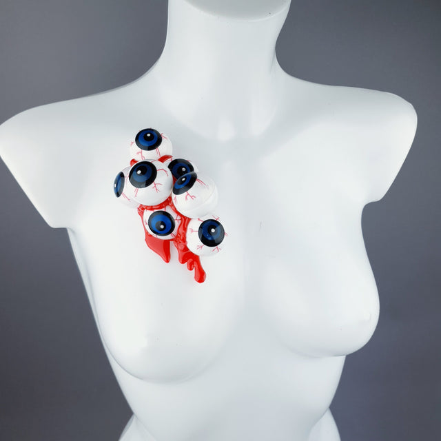 Bleeding Cluster of Eyeballs Brooch No. 3