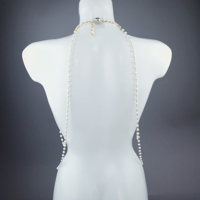 "Adira" Gold Filigree & Pearl Body Jewellery