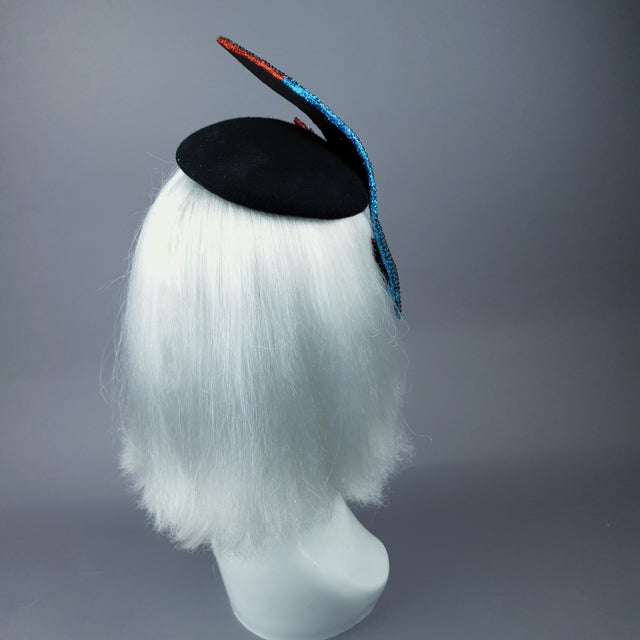 "Aladdin Sane" David Bowie Lightning Bolt Mask Hat