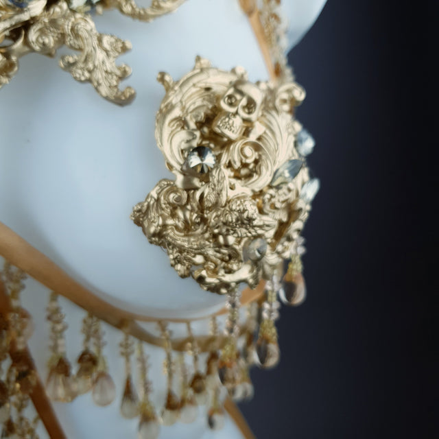 "Visage" Gold Filigree Beading Harness Body Jewellery