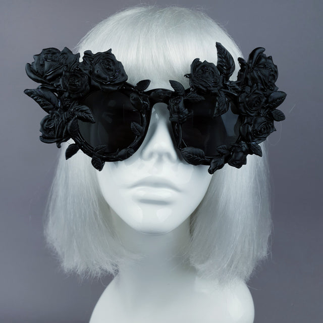 "Amour Sombre" Black Roses Sunglasses