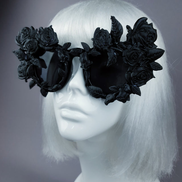 "Amour Sombre" Black Roses Sunglasses