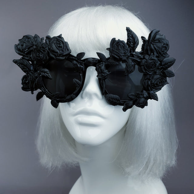 "Amour Sombre" Black Roses Sunglasses