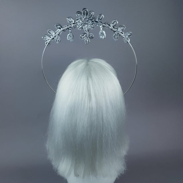 Iridescent Flower Diamante Jewel Halo 41