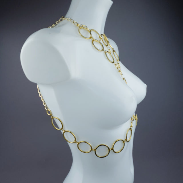 "Sapphira" Gold Jewellery Harness