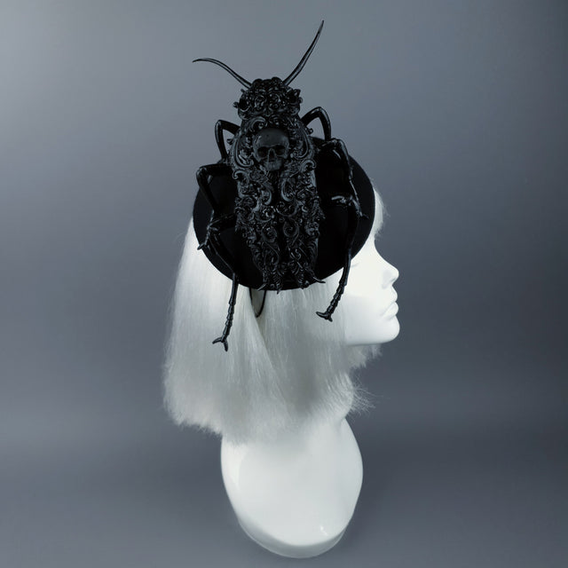 "Ochicha" Giant Filigree Cockroach Fascinator Hat