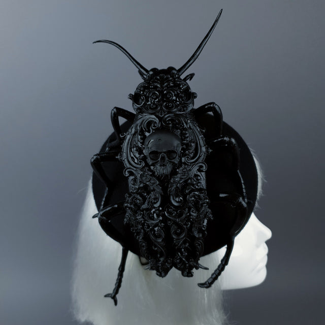 "Ochicha" Giant Filigree Cockroach Fascinator Hat