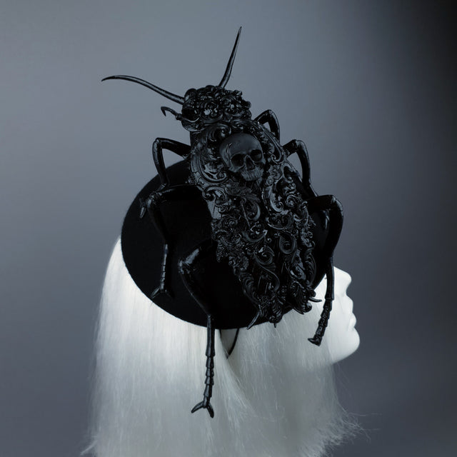 "Ochicha" Giant Filigree Cockroach Fascinator Hat