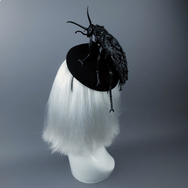 "Ochicha" Giant Filigree Cockroach Fascinator Hat