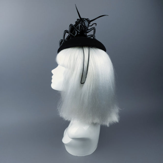 "Ochicha" Giant Filigree Cockroach Fascinator Hat