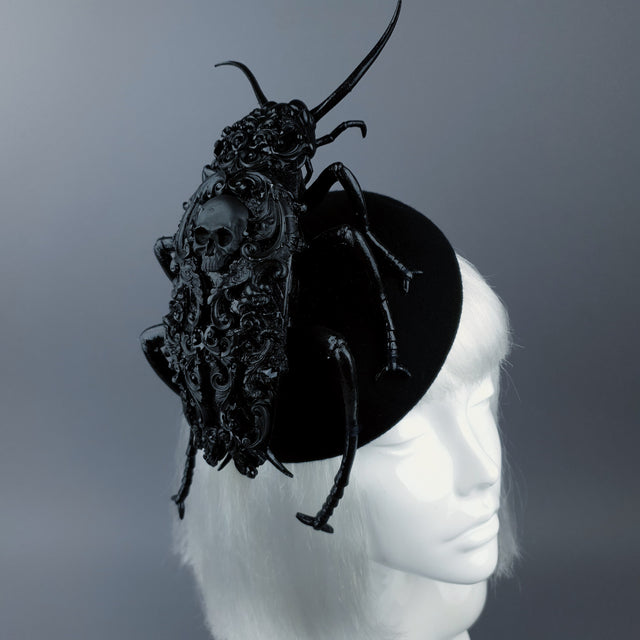"Ochicha" Giant Filigree Cockroach Fascinator Hat