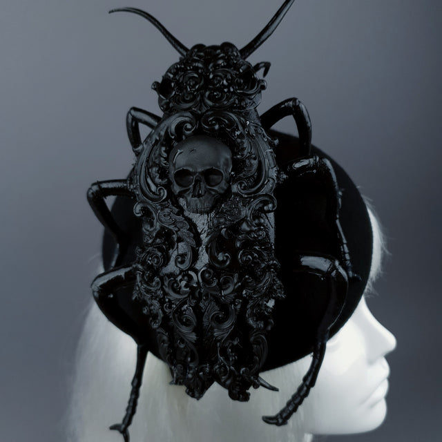 "Ochicha" Giant Filigree Cockroach Fascinator Hat