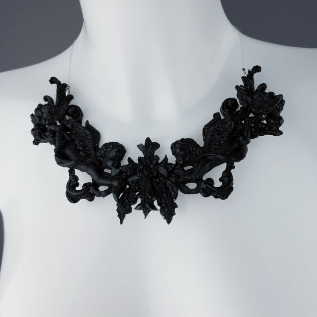 "Evilasius" Black Filigree Necklace