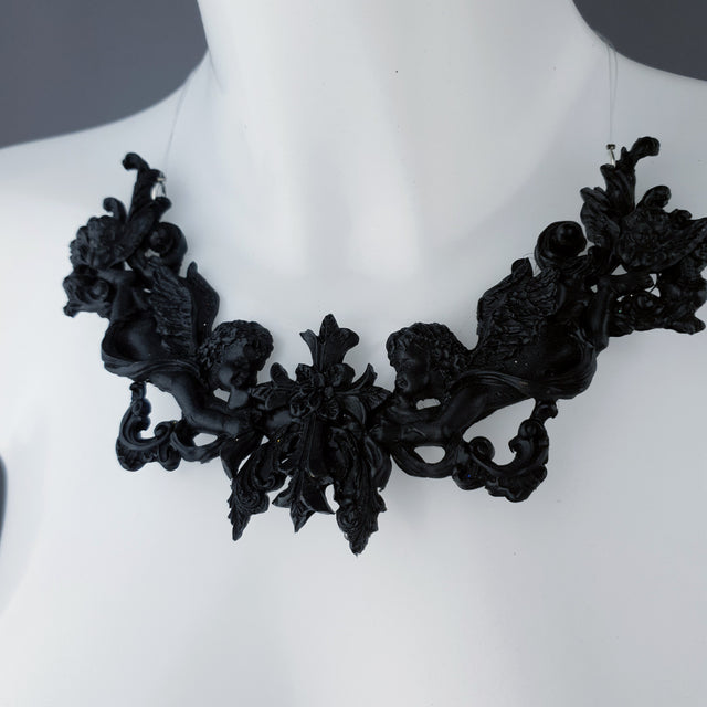 "Evilasius" Black Filigree Necklace