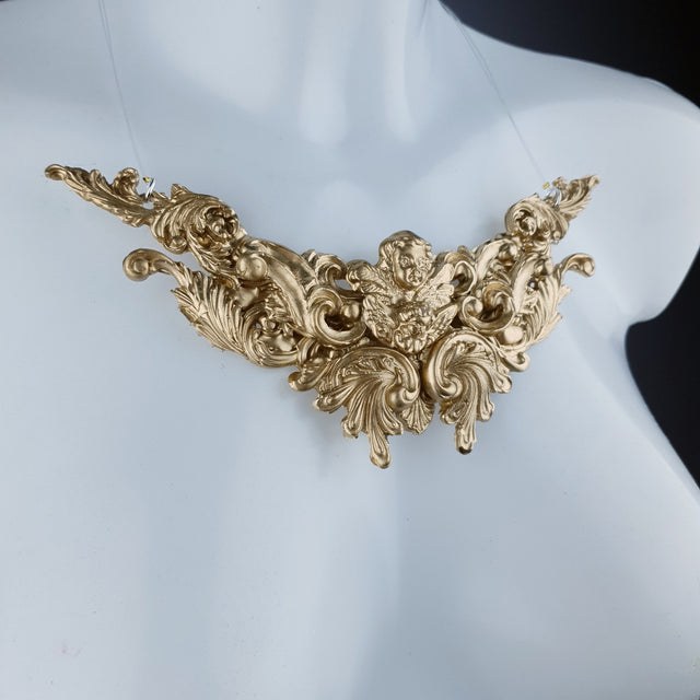 "Anysia" Gold Filigree Necklace