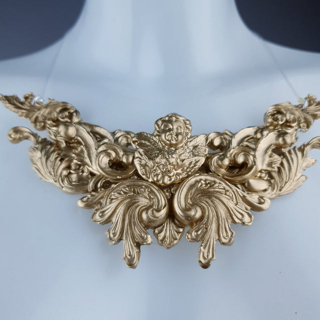 "Anysia" Gold Filigree Necklace