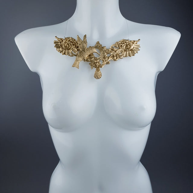 "Bibiana" Gold Filigree Necklace