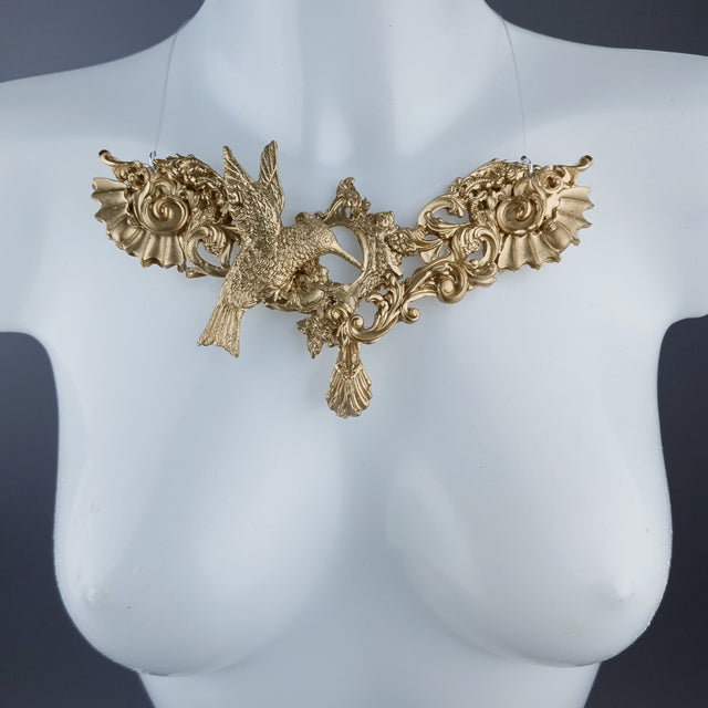 "Bibiana" Gold Filigree Necklace