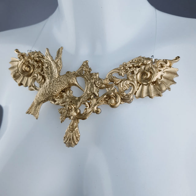 "Bibiana" Gold Filigree Necklace