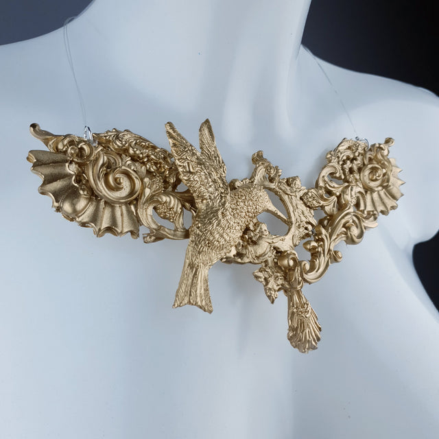 "Bibiana" Gold Filigree Necklace