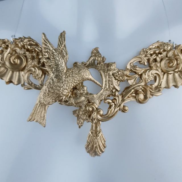 "Bibiana" Gold Filigree Necklace
