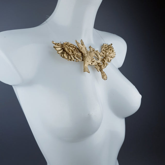 "Bibiana" Gold Filigree Necklace