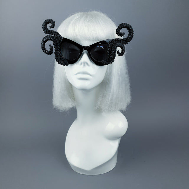"Ursula" Black Octopus Kraken Tentacle Sunglasses