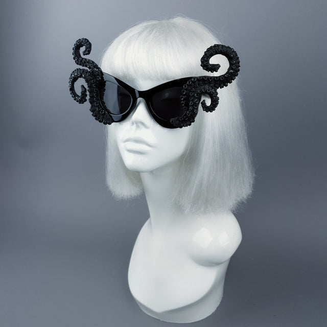 "Ursula" Black Octopus Kraken Tentacle Sunglasses