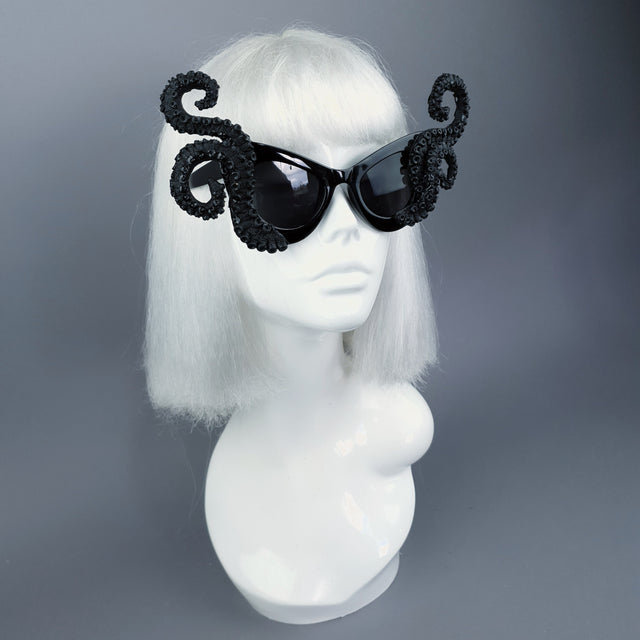 "Ursula" Black Octopus Kraken Tentacle Sunglasses