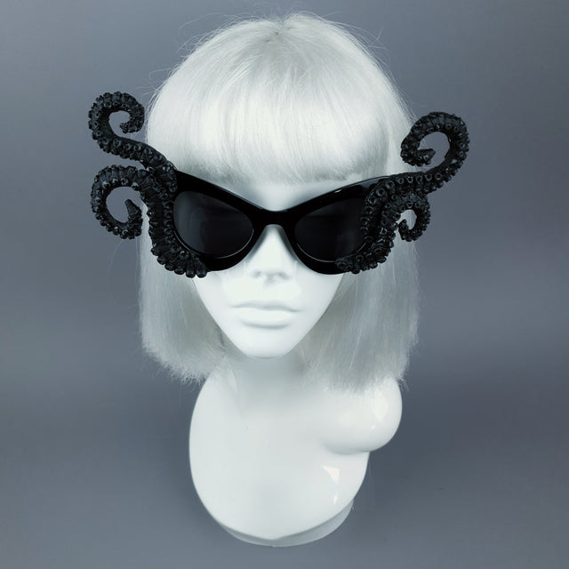 "Ursula" Black Octopus Kraken Tentacle Sunglasses