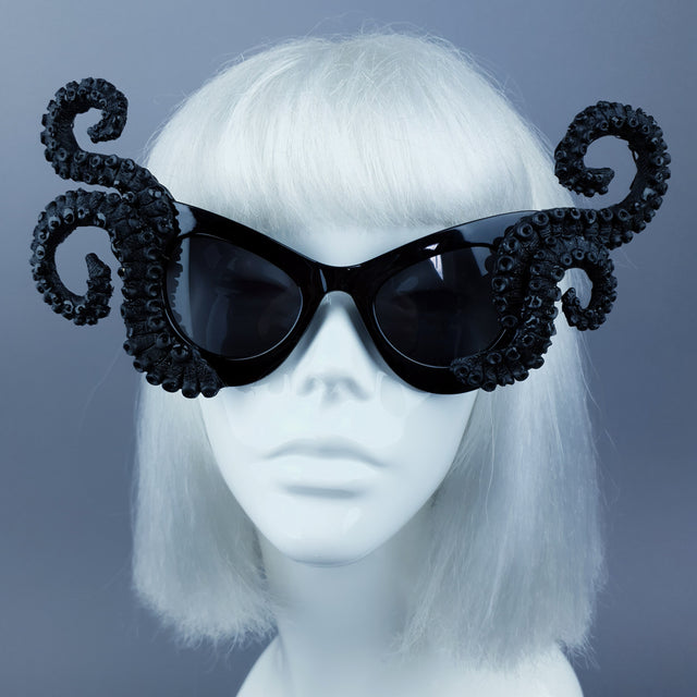"Ursula" Black Octopus Kraken Tentacle Sunglasses