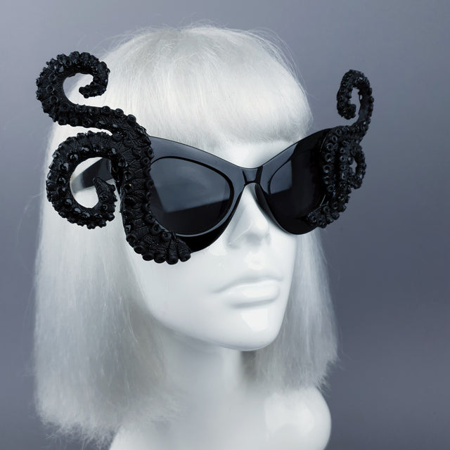 "Ursula" Black Octopus Kraken Tentacle Sunglasses