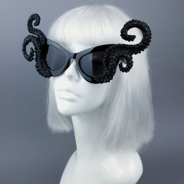 "Ursula" Black Octopus Kraken Tentacle Sunglasses