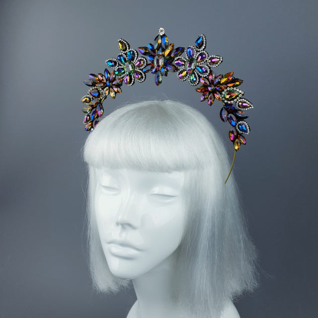 Colourful Diamante Jewel Halo 43