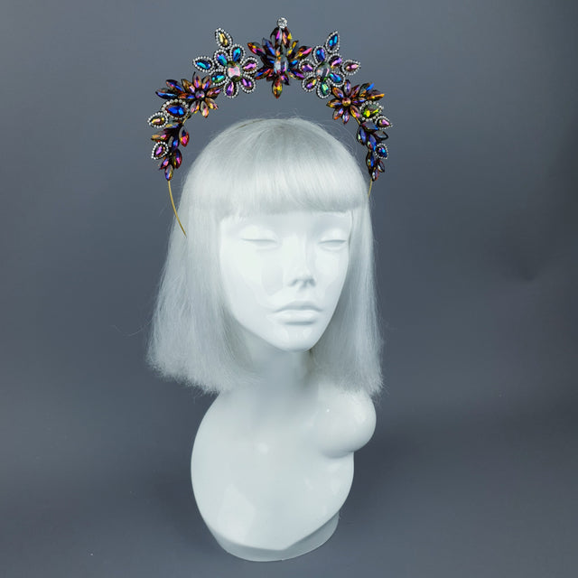Colourful Diamante Jewel Halo 43