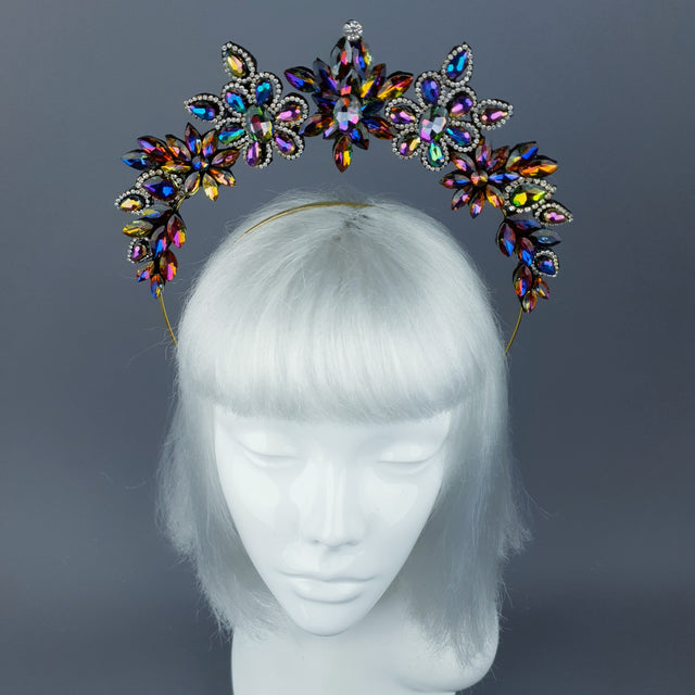 Colourful Diamante Jewel Halo 43