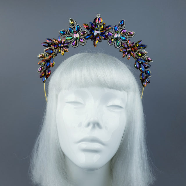 Colourful Diamante Jewel Halo 43